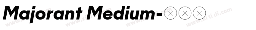 Majorant Medium字体转换